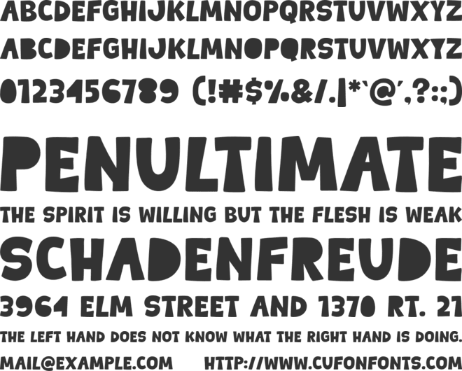 Buddy Story font preview