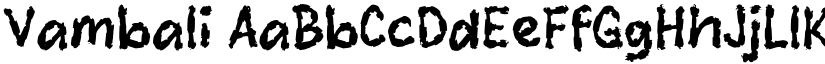 Vambali font