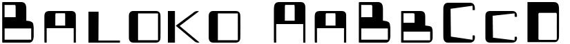 Baloko font