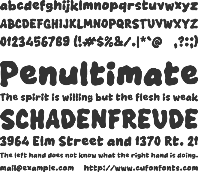 Vacapoka font preview