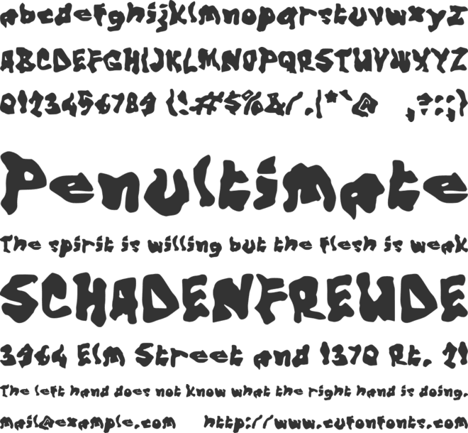 Vansamy font preview