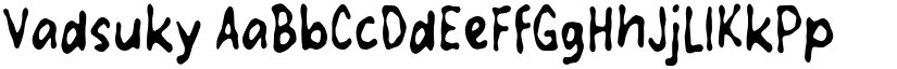 Vadsuky font