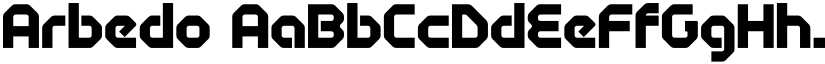 Arbedo font