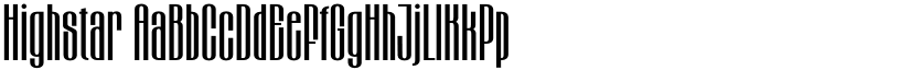 Highstar font