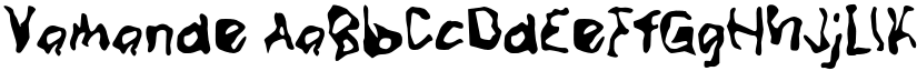 Vamande font