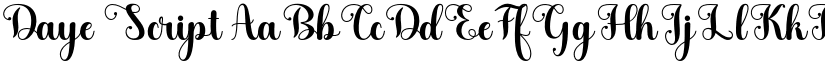 Daye Script font