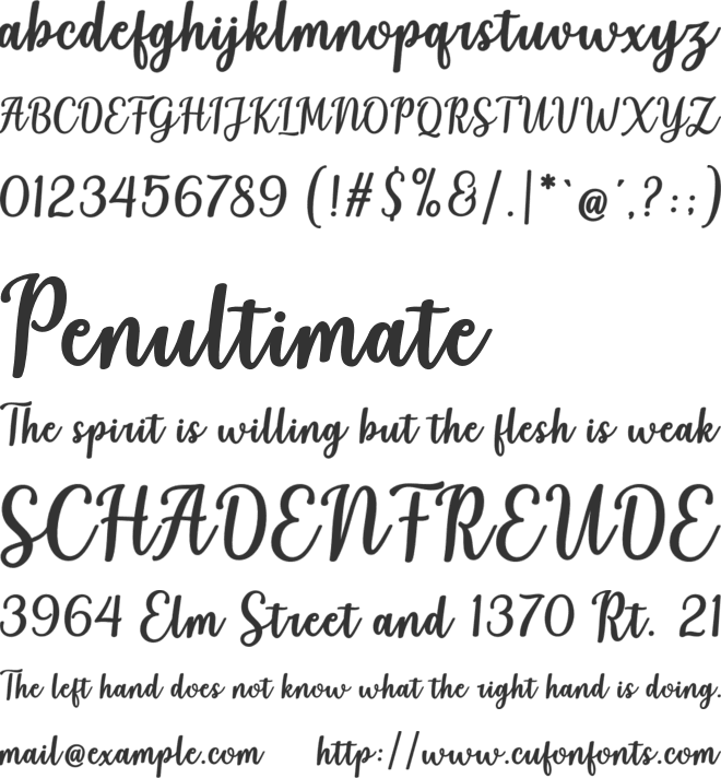 Mate Lawet font preview
