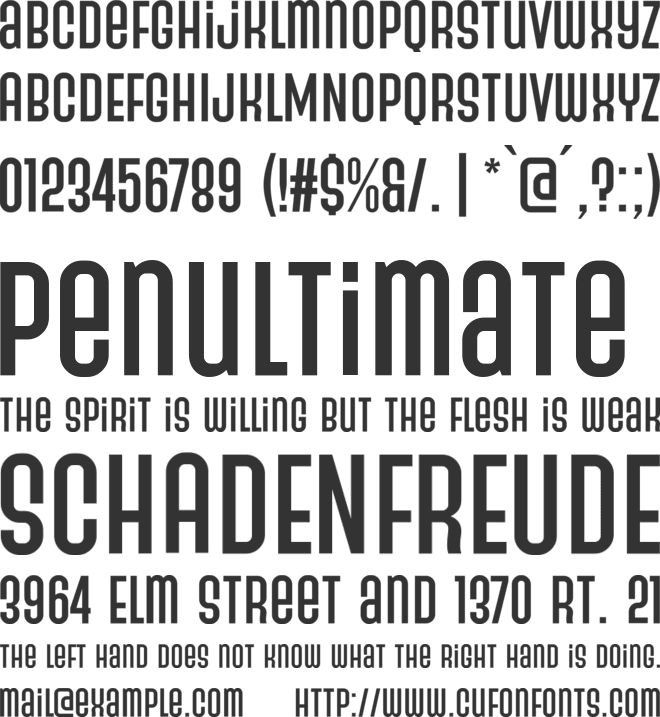 Modern Luxury font preview