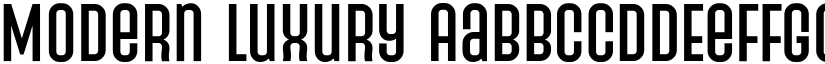 Modern Luxury font