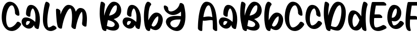 Calm Baby font