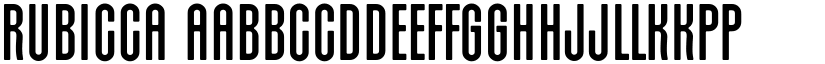 Rubicca font