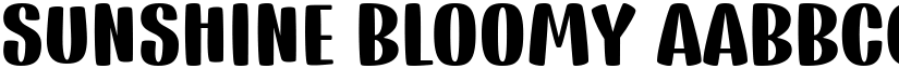 Sunshine Bloomy font