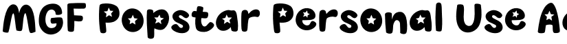 MGF Popstar Personal Use font