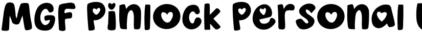 MGF Pinlock Personal Use font download