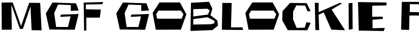 MGF Goblockie Personal Use font