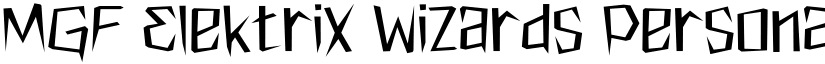 MGF Elektrix Wizards Personal Use font