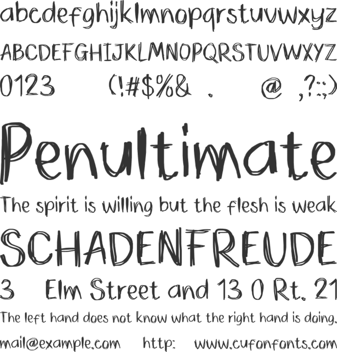 ZRTW BokeRough Personal Use font preview