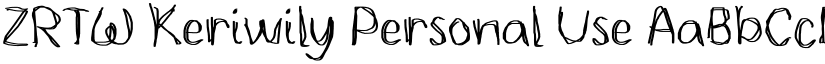 ZRTW Keriwily Personal Use font