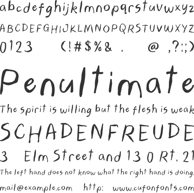 ZRTW Rainsoul Personal Use font preview