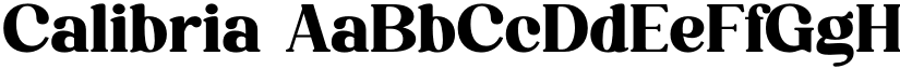 Calibria font