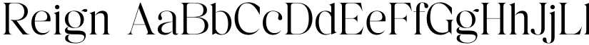 Reign font