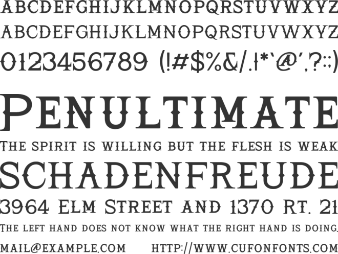 Lovante font preview