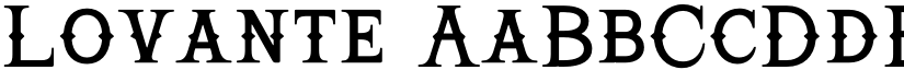 Lovante font