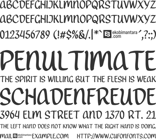 Eastern Diamond font preview