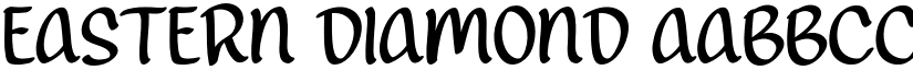 Eastern Diamond font