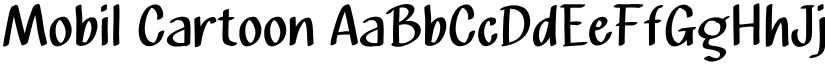 Mobil Cartoon font
