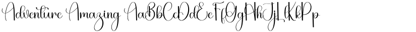 Adventure Amazing font