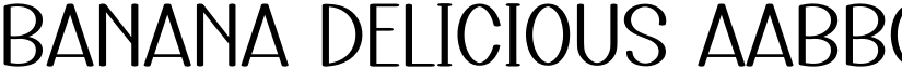Banana Delicious font