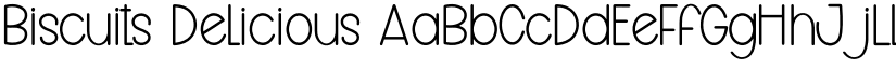 Biscuits Delicious font