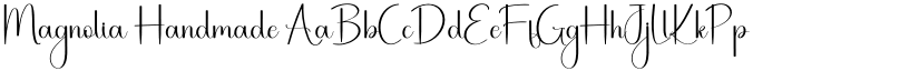 Magnolia Handmade font