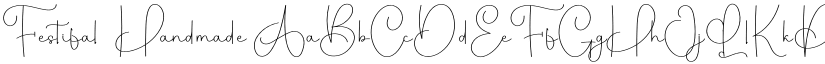 Festifal  Handmade font