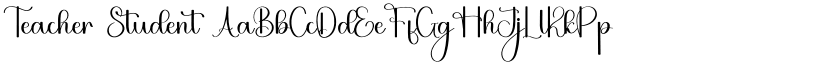 Teacher Student font