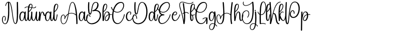 Natural font