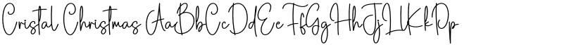 Cristal Christmas font