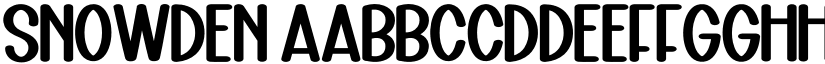 Snowden font
