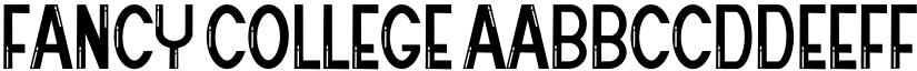 Fancy College font