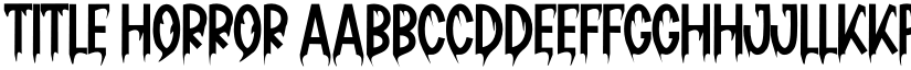 Title Horror font