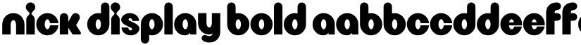 Nick Display Font Family font download