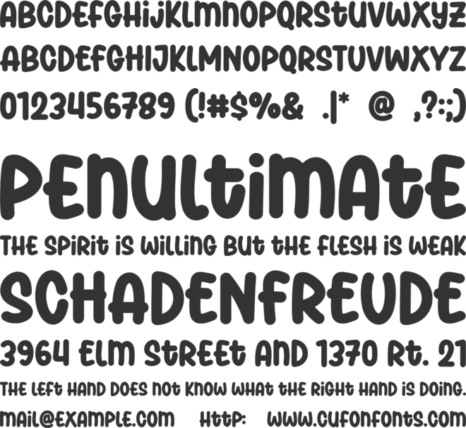 Playfull Daily font preview