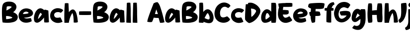 Beach-Ball font