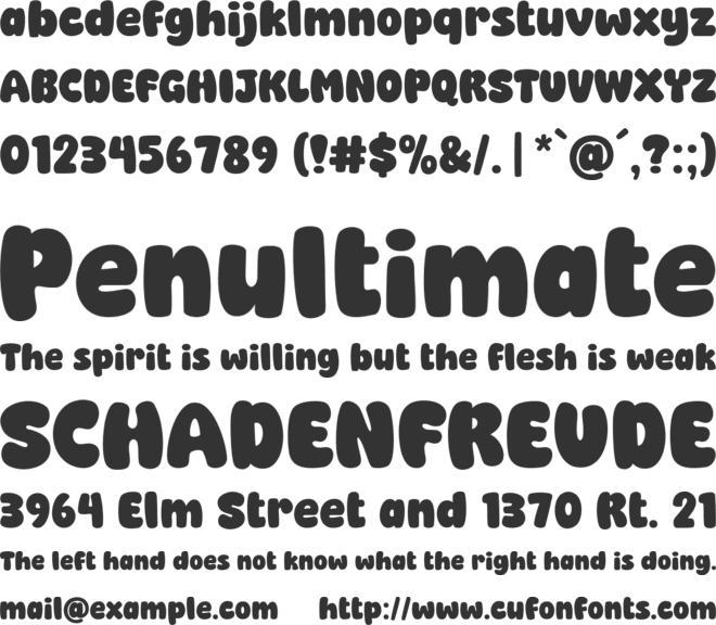 Super Greatly font preview