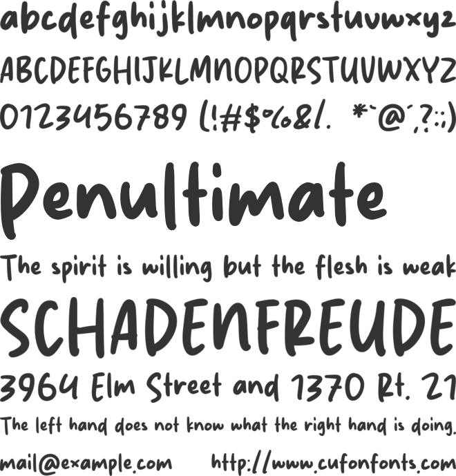 Silver Melody font preview