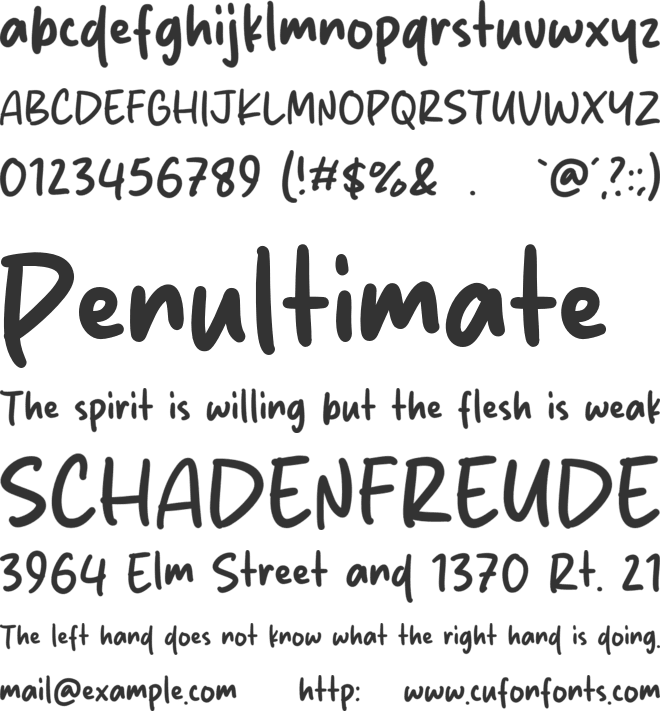 Sunday Walk font preview