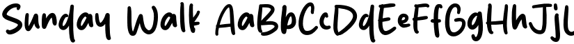 Sunday Walk font