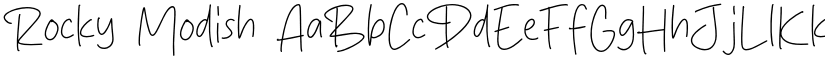 Rocky Modish font