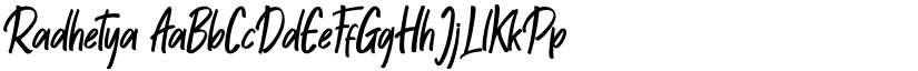Radhetya font